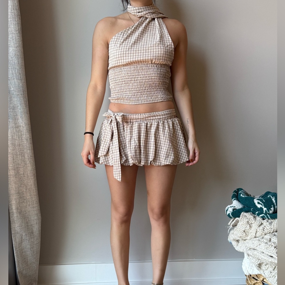 Checkered Two-Piece Set